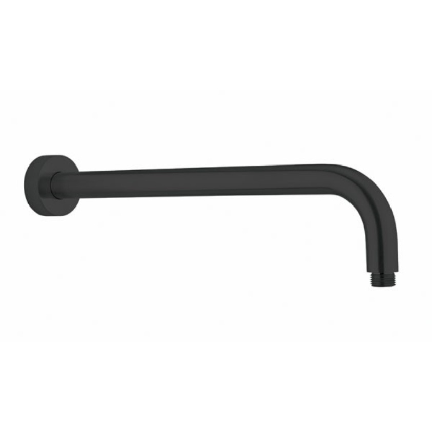 Product Cut out image of the Crosswater Union Matt Black Wall Mounted Shower Arm